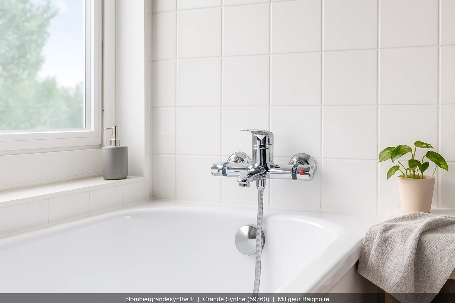 Installation mitigeur baignoire Grohe Grohtherm a Grande-Synthe (59760)