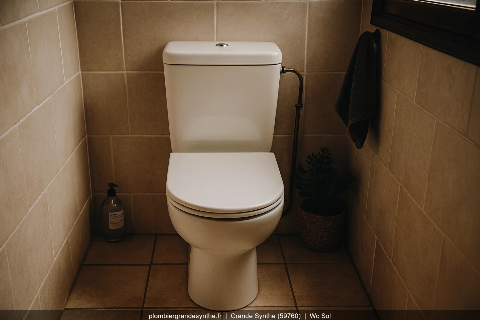 Pose WC au sol Allia Paris par plombier a Grande-Synthe (59760)